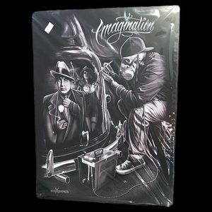 DGA Tin metal sign "Imagination" NEW 12"x16"